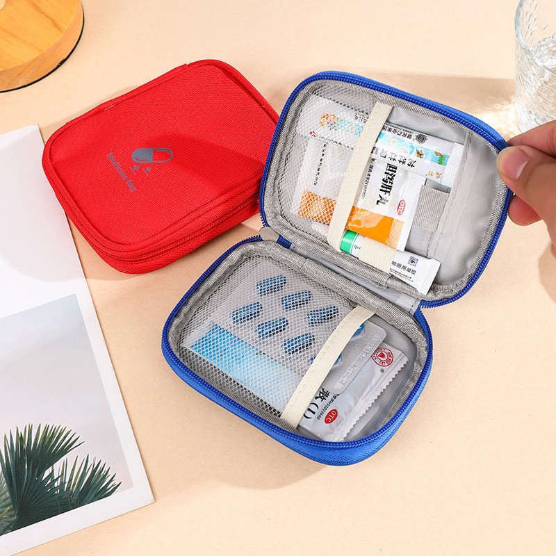 Viaje de negocios bolsa de medicamentos portátil bolsa de almacenamiento de medicamentos caseros bolsa de primeros auxilios al aire libre bolsa médica portátil bolsa de prevención de epidemias