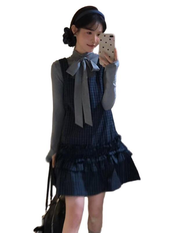 早秋穿搭一整套2025韩系富家千金赫本风御姐减龄绝美连衣裙子套装|undefined