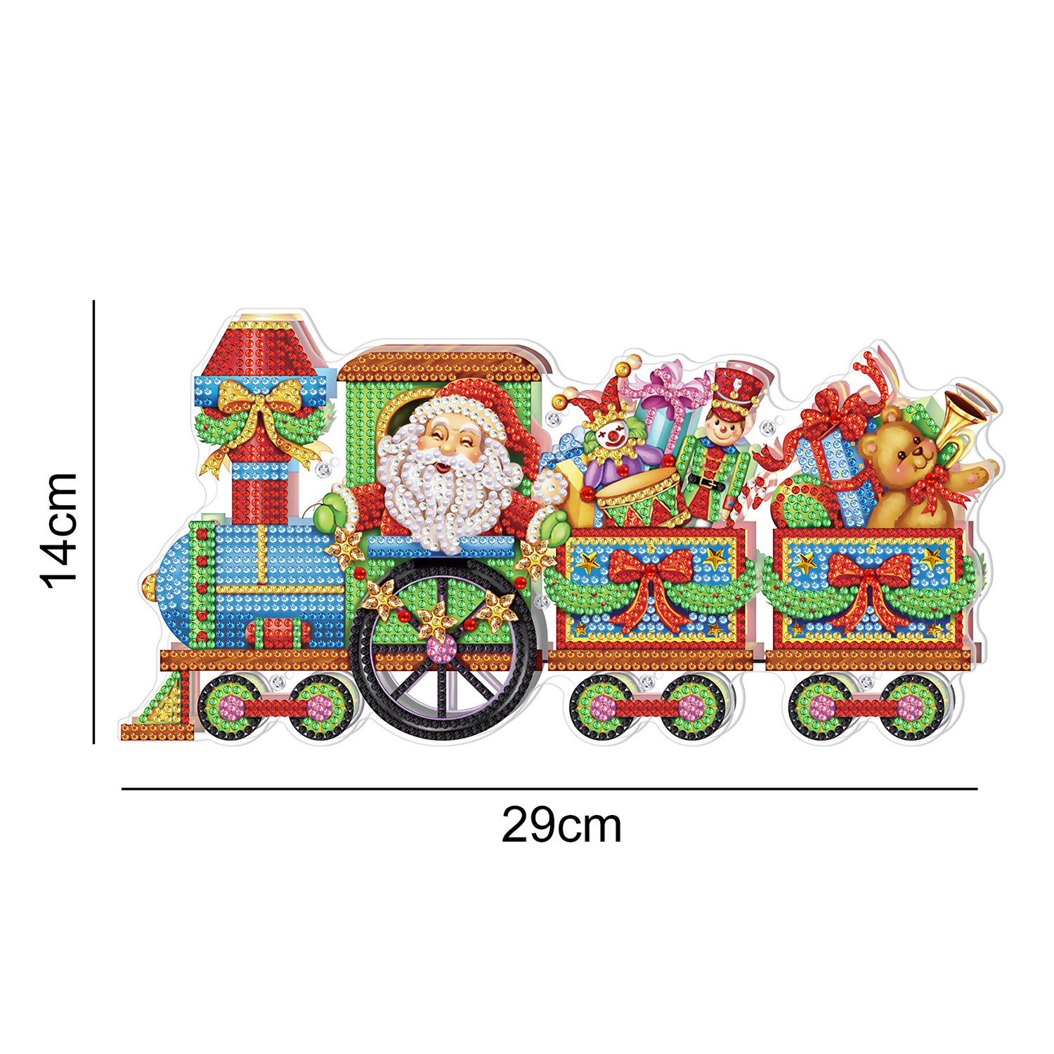 Accesorios para pintura con diamantes, luces decorativas, adornos navideños, muñeco de nieve LED para pintura con diamantes, árbol de Navidad, pintura decorativa para sala de estar.