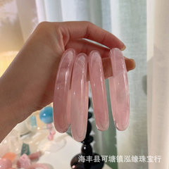 天然芙蓉晶馬粉ブレスレットマダガスカル粉晶寛版ブレスレット