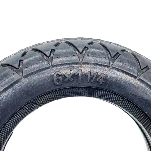 Electric scooter tire 6x1 1/4 solid tire Electric wheelchair 6x1.25 non-pneumatic tire 6-inch inner and outer tires