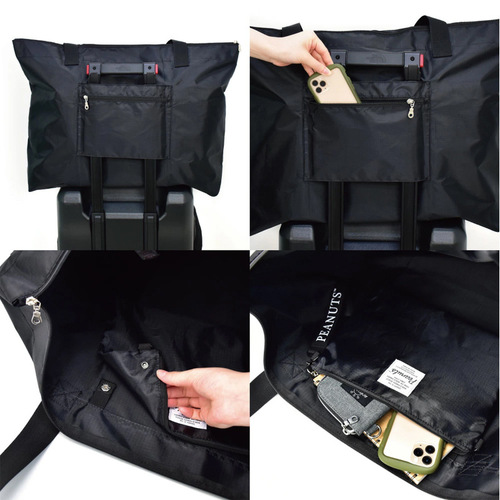 Japanese appendix bag high quality Oxford cloth cartoon black large capacity foldable travel storage bag storage bag