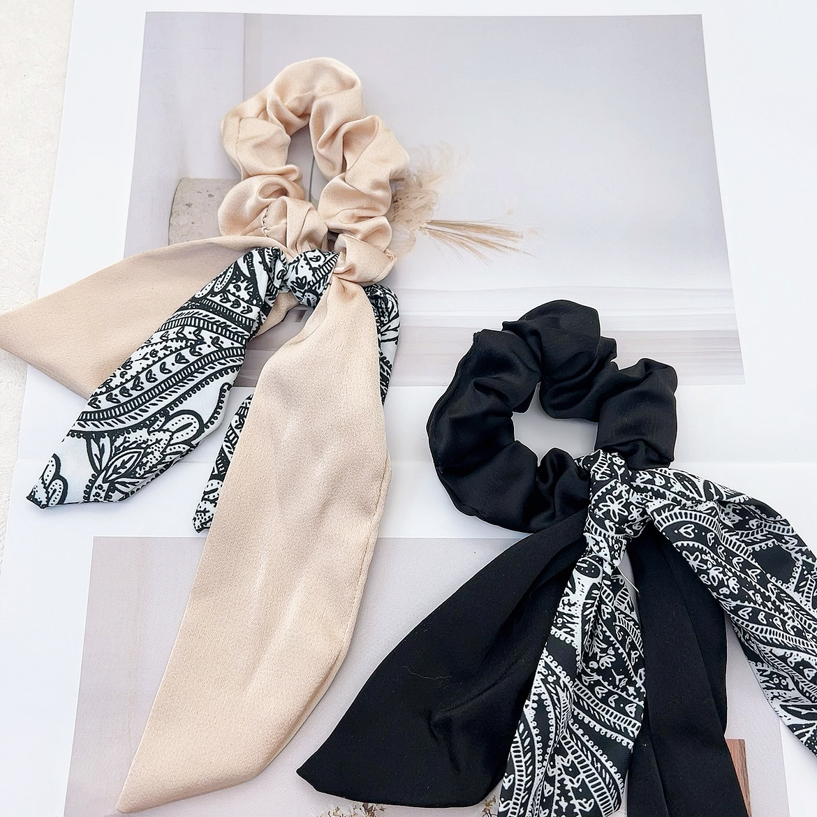 Elegante elastico per capelli con fiocco in stile coreano_voghion.com