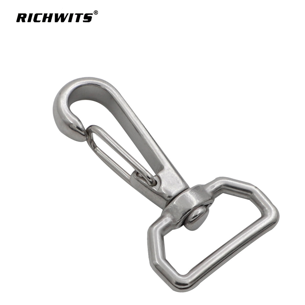 不锈钢304 316箱包弹簧钩 箱包配件 箱包扣 背包扣 织带弹簧钩