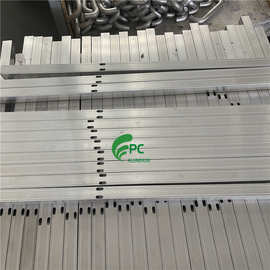 CNC数控加工铣槽铝合金方管型材铝方管精切角铝打孔铝制品精加工