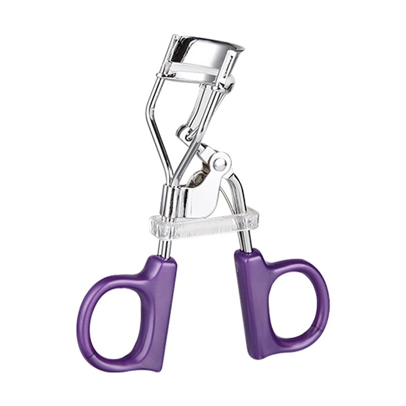 Curling purple handheld eyelash curler for eyelashes