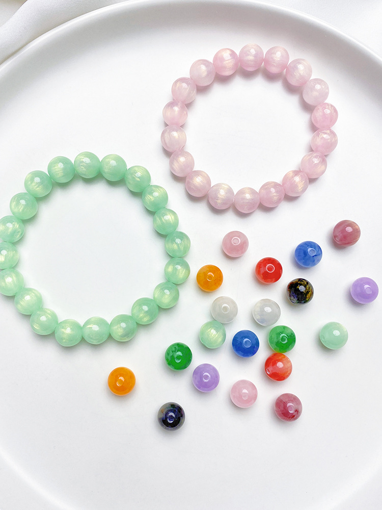 1 Set Resin Solid Color Beads display picture 4