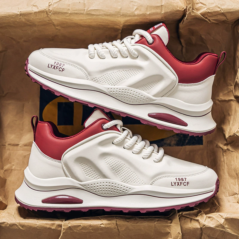 Дышащая мужская обувь с низким верхом на мягкой подошве, соответствующая цвету, универсальная мужская модная повседневная спортивная обувь, мужская обувь, новый весенний стиль 2025 года.