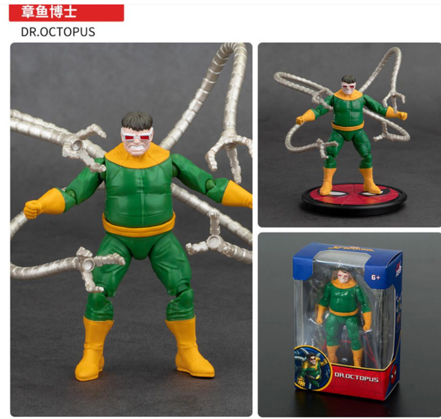 Nuevos productos genuinos de Marvel 4 pulgadas serie clásica Spiderman como 4 pulgadas muñecas móviles modelo de decoración hecha a mano