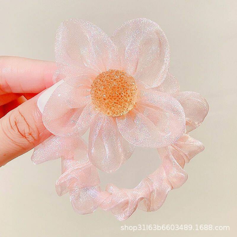 F-006 핑크워터플라워 헤어타이