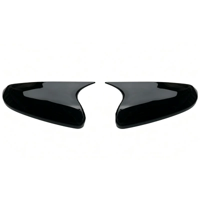 Suitable for 16-21 Honda Civic Fk7 Fk8 Black Rearview Mirror Cover Reversing Mirror Housing Cover (Other Automotive Exterior Supplies) - horns-bright-black-pair-adhesive