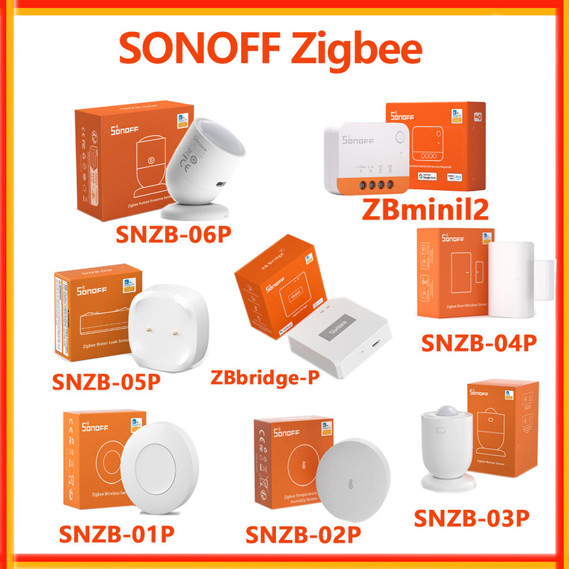 Sonoff Zigbee Bridge-P gateway smart switch human body induction door and window temperature and humidity sensor