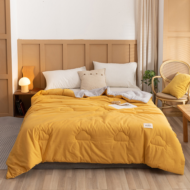 Four Seasons Universal Dormitorio individual Ropa de cama de algodón algodón algodón antibacteriano soja primavera y otoño edredón núcleo invierno image 15