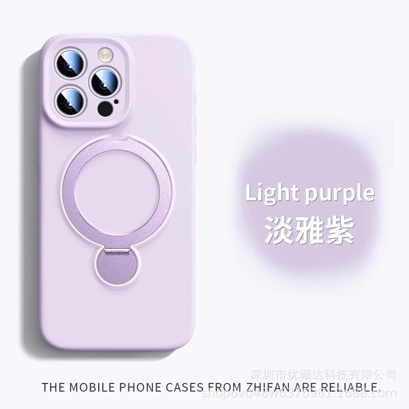 iPhone17PROMAX対応回転スタンド付き液体シリコン製スマホケース、ストラップ付き、Apple16用耐衝撃保護ケース|undefined