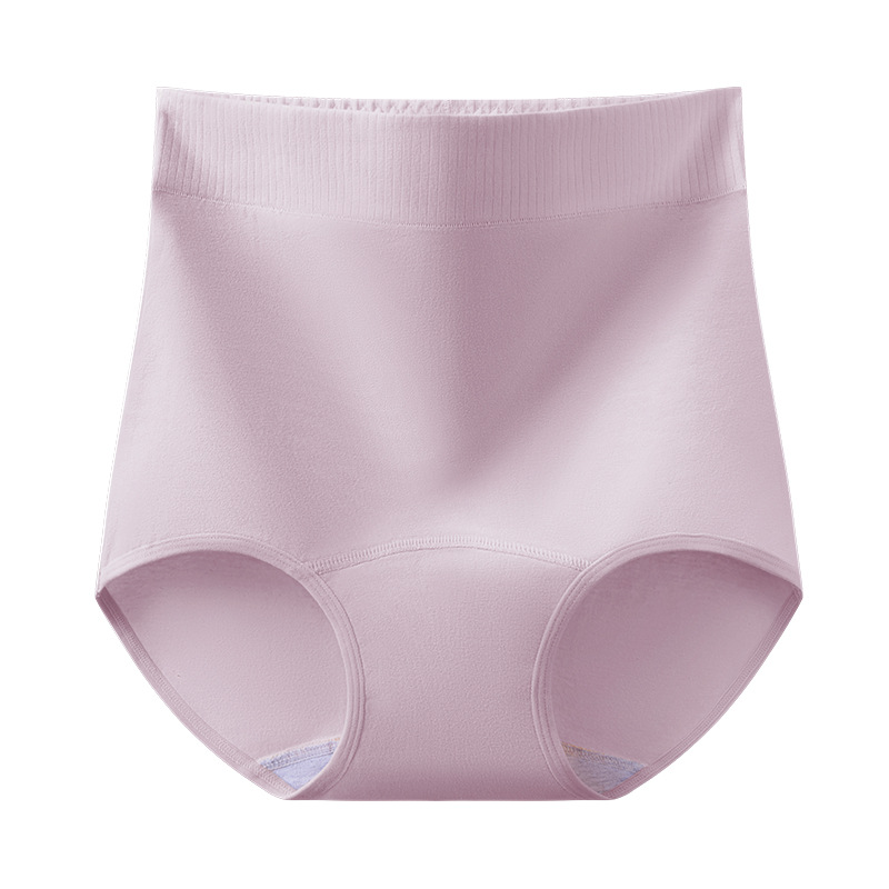Ropa interior de abdomen de cintura alta para mujer algodón puro antibacteriano nuevo vientre posparto ropa interior de algodón 7A refrescante