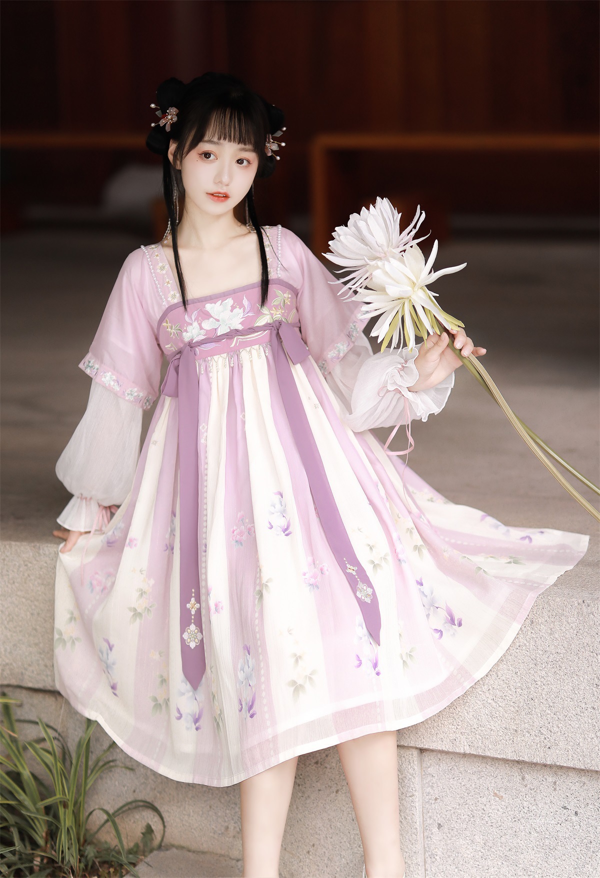 原创设计晓雾将歇中国风汉元素汉服女绣花齐胸襦裙春秋6366-阿里巴巴