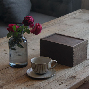 Black Walnut Gift Box Watch Gift Box Packaging Jewelry Pull-Out Lid Push-Pull Lid Wooden Box