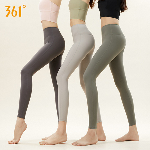 361 Yoga Pants Women's New Spring and Autumn Tight Sports Yoga Wear High Waist Hip Lifting Outdoor Wear Exercise Sports Fitness Pants