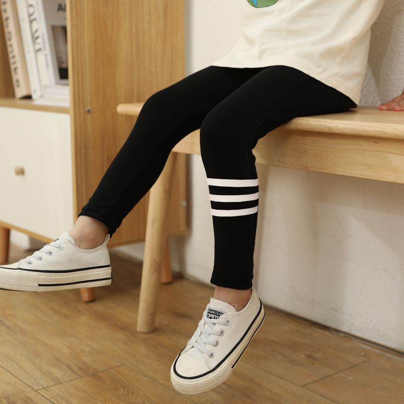 Primavera nuevas niñas polainas modal elástico transpirable estilo coreano de las mujeres pantalones recortados estilo occidental ropa de abrigo polainas