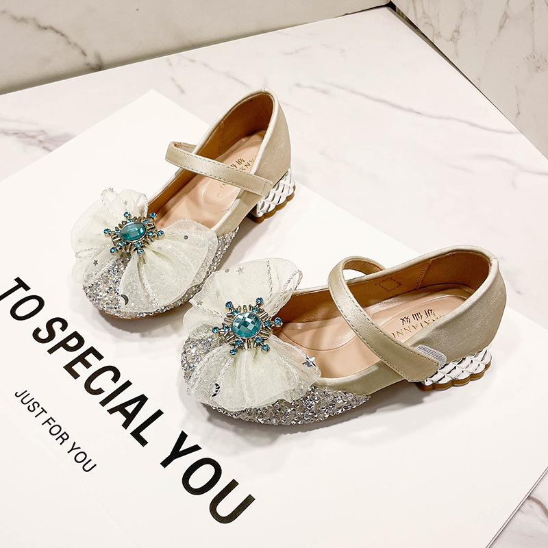 Girls' Shoes Elsa Rhinestone High Heels Performance Dress Princess Leather Shoes 2025 Autumn New Girls' Fashion Shoes Girls' Shoes Elsa Rhinestone High Heels Performance Dress Princess Leather Shoes 2025 Autumn New Girls' Fashion Shoes