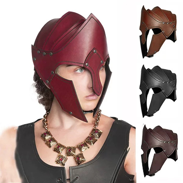 Medieval Viking Warrior Elf Warrior Ancient Roman Gladiator Helmet Cosplay Halloween Dress up Props