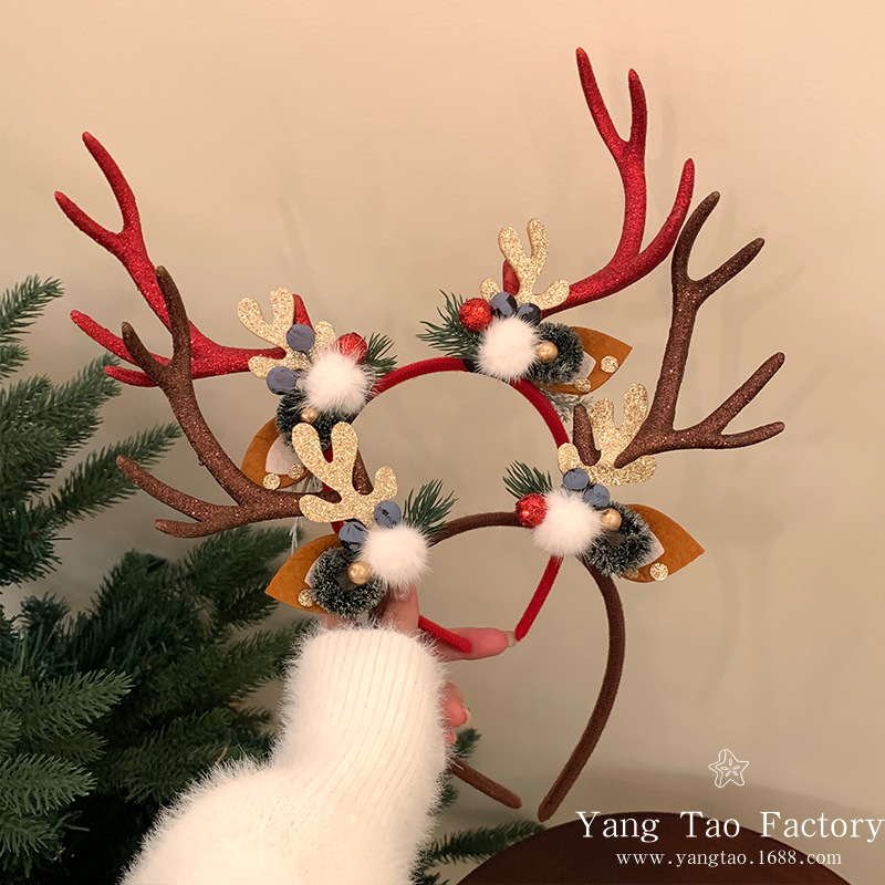 Morsi corno de ciervo 2024 nuevo clip de cabello corno de ciervo toque de cabello foto foto con toque de cabeza