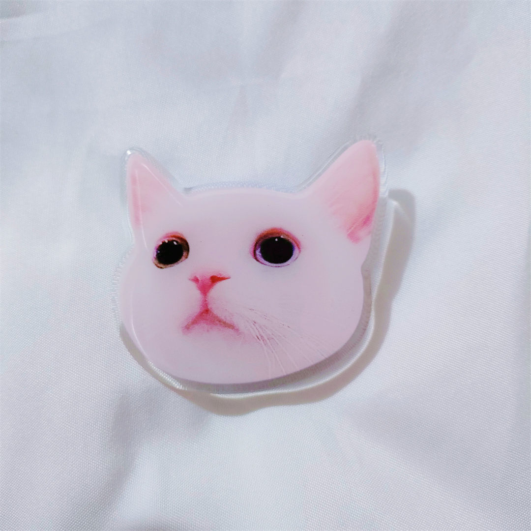 Corea del Sur ins estilo blanco pato epoxi airbag soporte lindo soporte plegable retráctil pasta dedo hebilla soporte del teléfono móvil