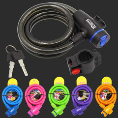 Mountain bike lock chain lock anti-theft portable electric battery bike motorcycle wire lock bicycle accessories