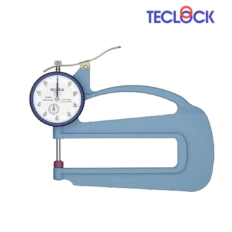供应日本TECLOCK得乐针盘式厚度计SM-124得乐厚度计测厚规原装