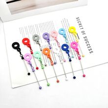 新款硅胶钥匙扣 创意diy串珠水杯吸管8-10mm硅胶吸管配饰现货批发
