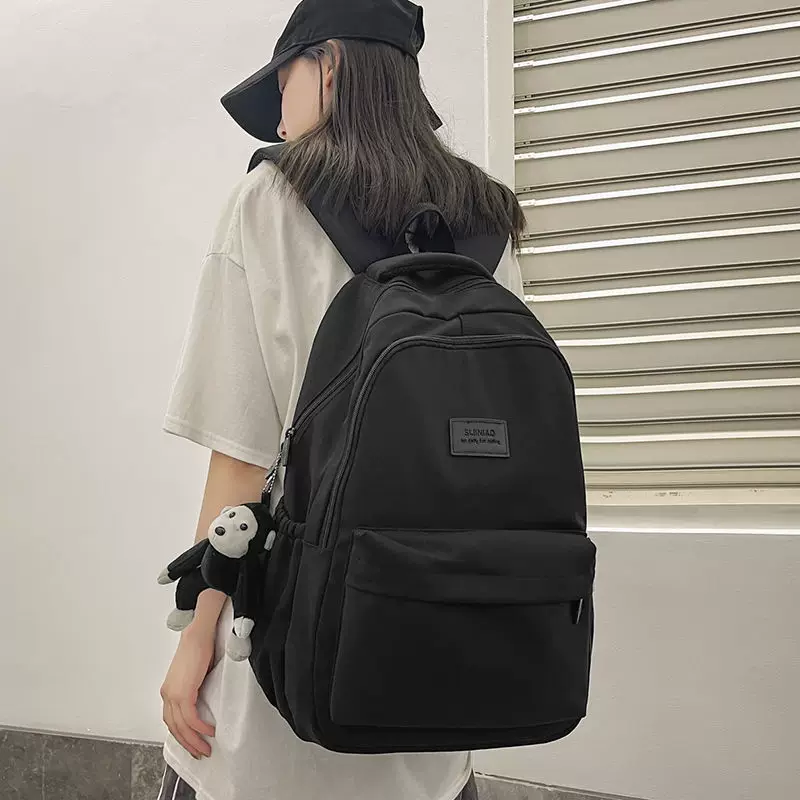 Backpack, shoulder bag, capacious high quality travel bag, for secondary school, for students