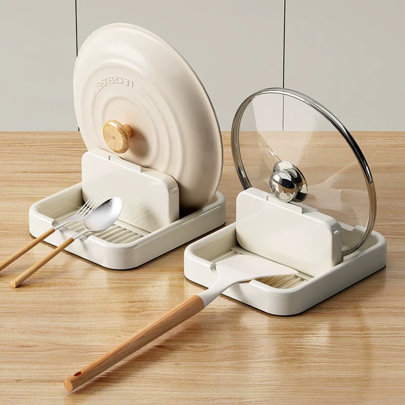 Многофункциональная складная подставка для хранения кухонных принадлежностей: крышек, ложек, палочек для еды, разделочных досок, лопаток