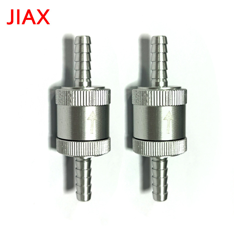 Accesorios generales para maquinaria de automóviles y barcos Válvula de retención unidireccional de combustible Válvula de retención Aluminio redondo 4/6/8/10/12mm