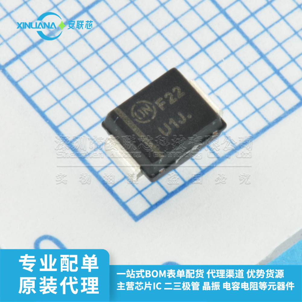 MURS160T3G 丝印U1J 贴片SMB（DO-214AA）全新原装肖特基二极管