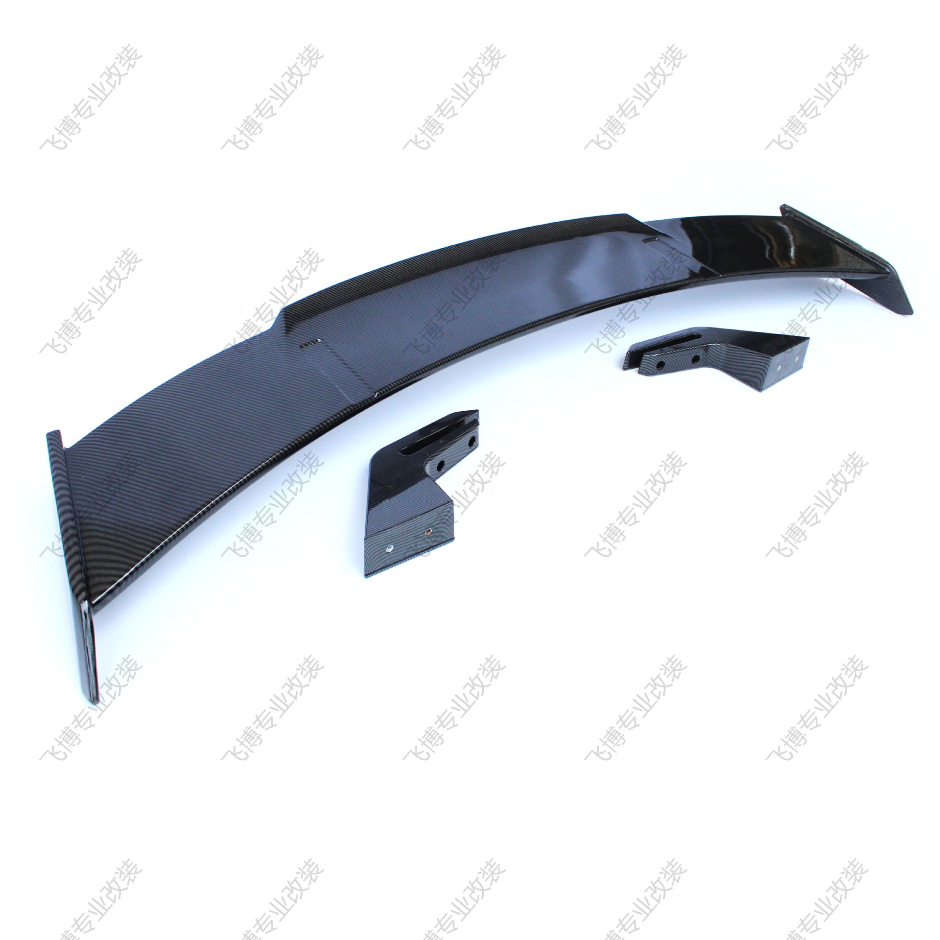 Suitable for Bmw, Audi and Mercedes-Benz Carbon Fiber Car Modification Large Rear Wing and Decorative Three-Catch Universal Aircraft Wing