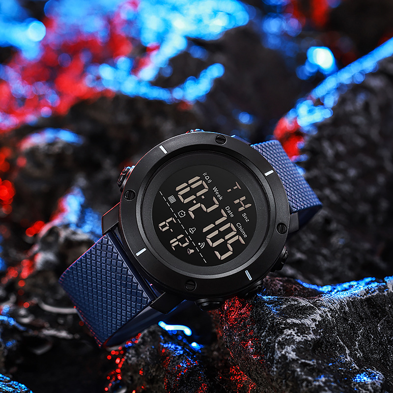 Comercio exterior transfronterizo gran dial multifuncional reloj electrónico moda deportes al aire libre hombres y mujeres estudiante pareja reloj impermeable