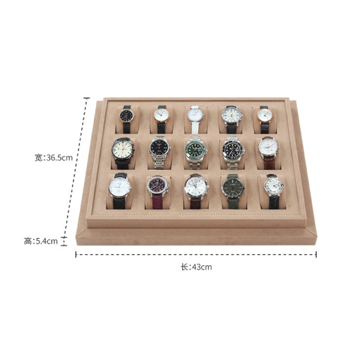 High-end velvet dial jewelry tray watch display stand display plate watch jewelry live tray customization