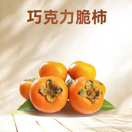 巧克力脆柿子新鲜水果脆皮柿子甜柿子冰糖心当季水果整箱一件代发
