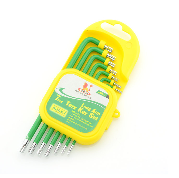 威力狮 7件套梅花型内六角扳手套装T9-T30 铬钒钢梅花扳手W0554