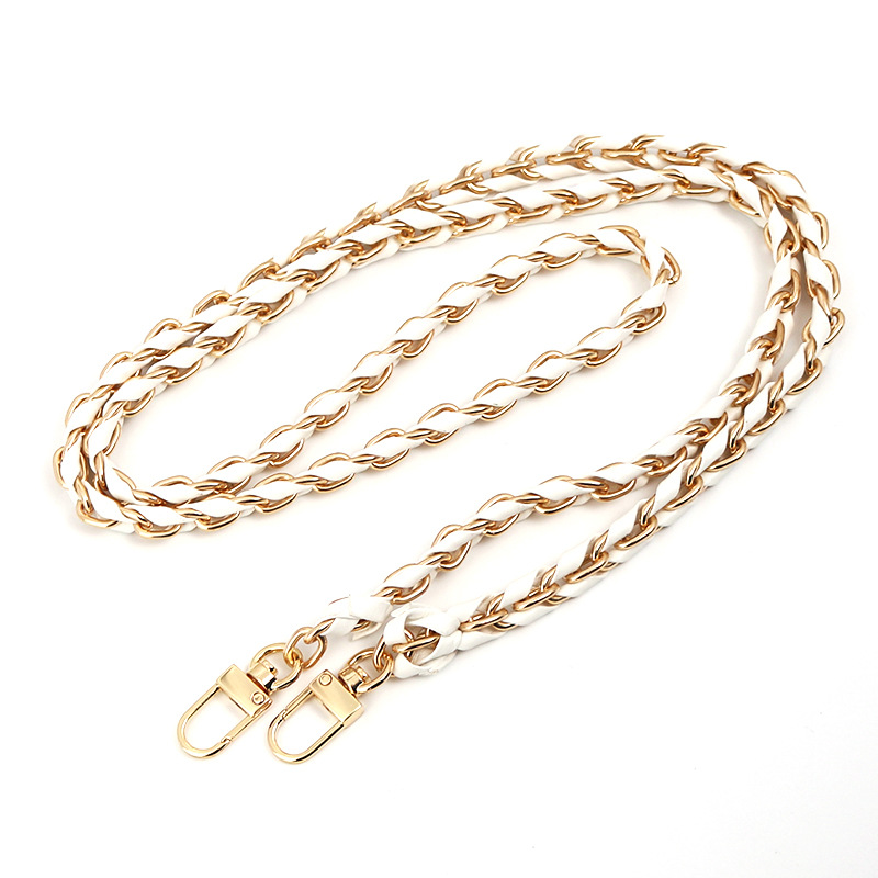 Bolso de verano para mujer con correa de cadena de cuero PU, correa de cadena de estilo Chanel, cadena de metal diagonal transversal estilo ins.