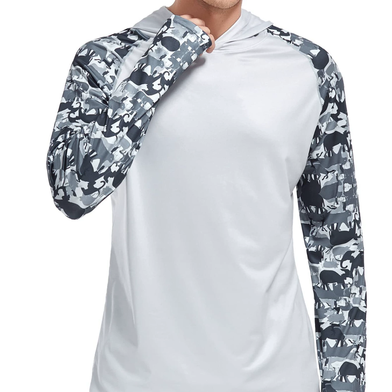 Мужская камуфляжная рубашка с капюшоном, модная повседневная рубашка с длинным рукавом и принтом, 2025 год