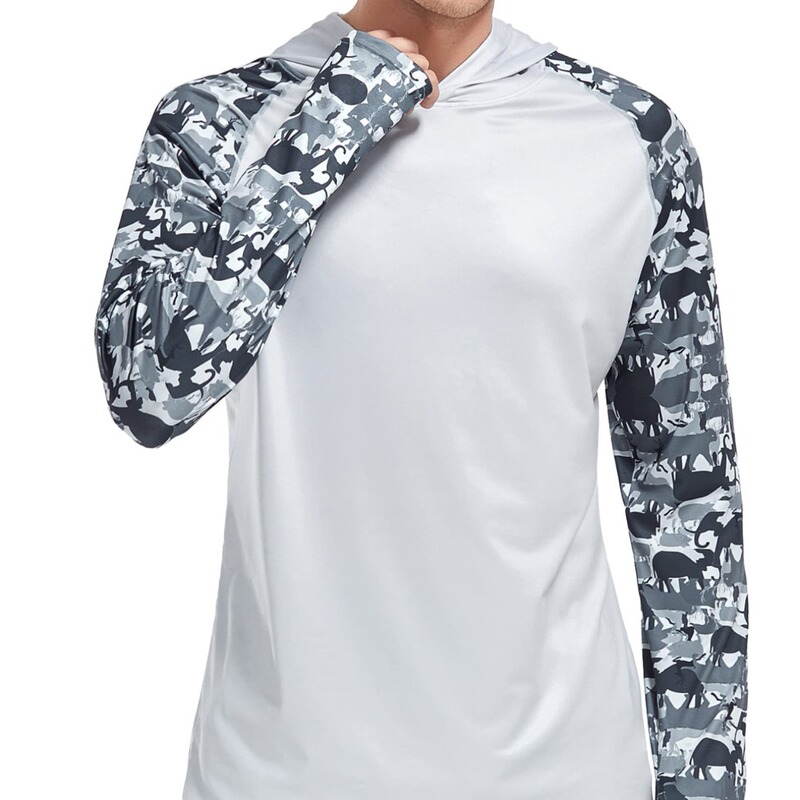 2025 Cross-Border Men's Camouflage Hooded Shirt Fashionable Casual Printed Long-Sleeved Shirt