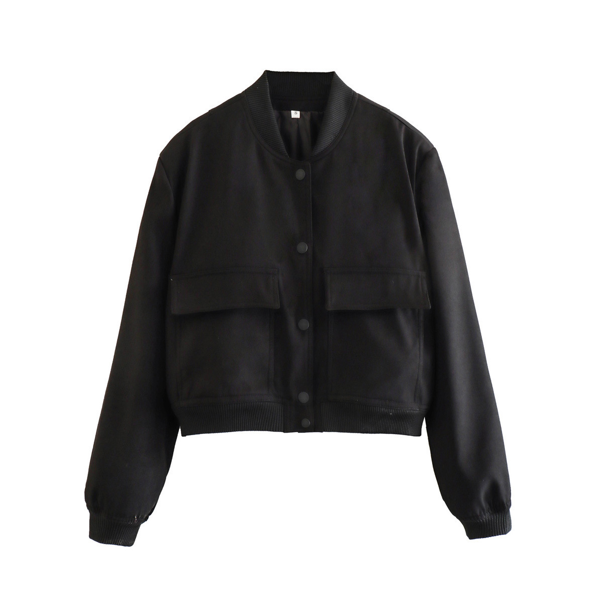 525g Weight Casual Jacket Outerwear Type Long Sleeve Sleeve Length Single Breasted Placket Type Polyester Fabric Type Short Top Length Coat Tops Type Holiday, Daily Occasion Standing Collar Neckline Loose Fit Type Solid Color Pattern Spring, Autumn Season Women's Gender Button Design Streetwear Style Women's Streetwear Solid Color Button Single Breasted Coat Casual Jacket 20