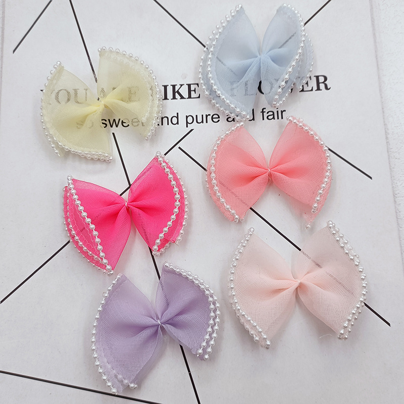 Children's hair accessory pearl with bow