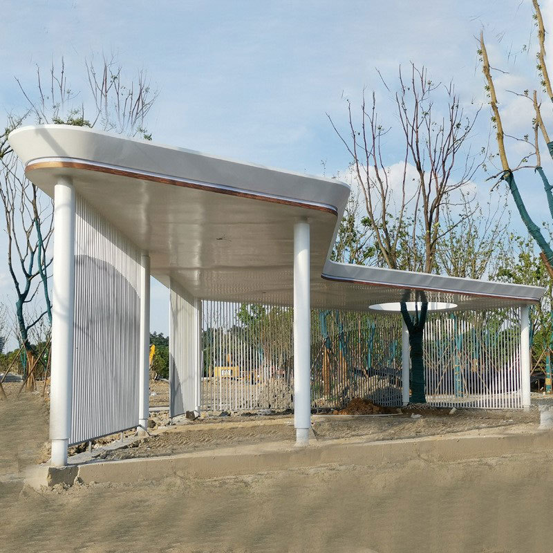 钢结构廊架工程施工8