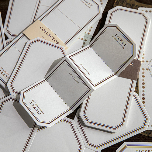 Yanji Note Paper Collector Series Basic Border Notes and Message Materials Base Paper 50 sheets in 12 options