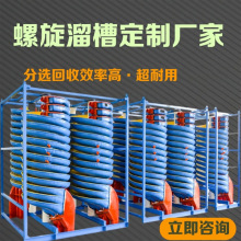 重选设备螺旋溜槽 矿选矿设备螺旋溜槽 螺旋溜槽实验