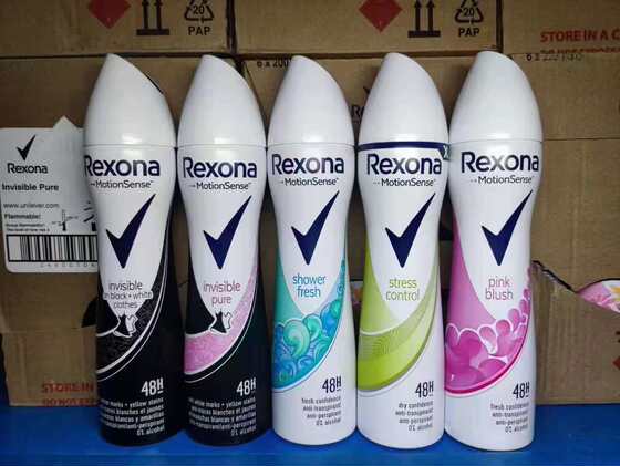 Rexona/Shonai Imported Antiperspirant Spray Women's Light Fragrance New Fresh and Fresh Body Underarm Odor Body Lotion 200ml