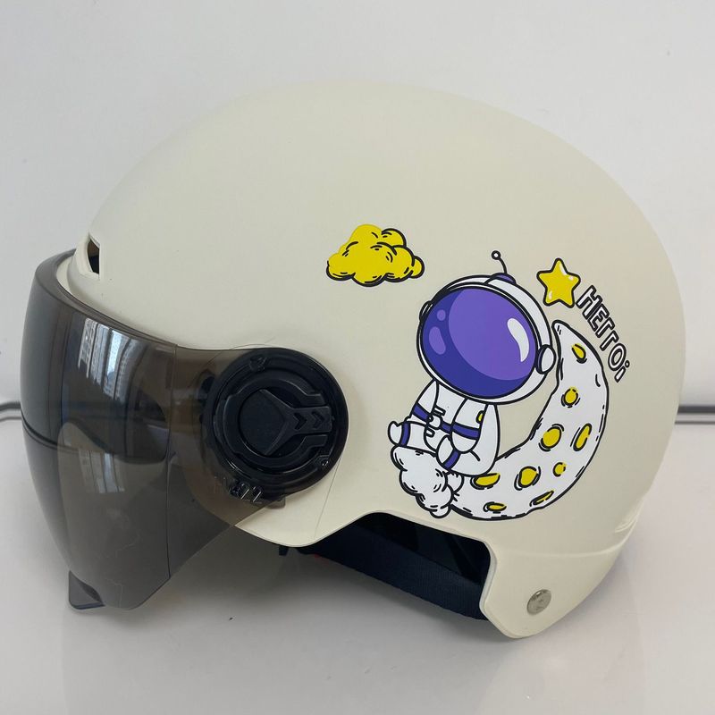 ユニバーサル 3C 子供用電気自動車親子ヘルメット男の子と赤ちゃんの安全帽子オールシーズン冬ハーフヘルメット暖かい|undefined