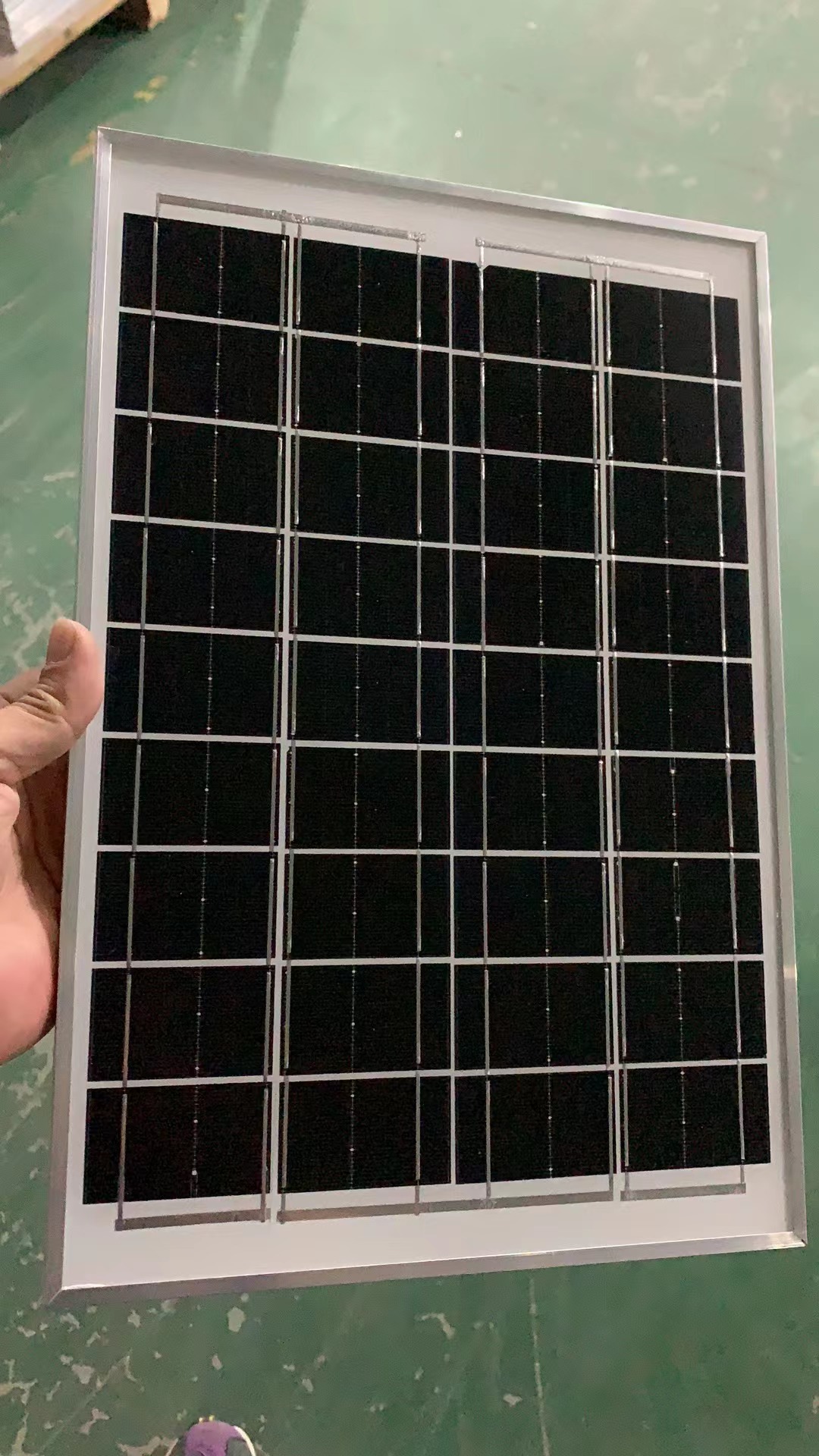 18V panel solar laminado de silicio monocristalino 10w30w control de la lámpara de calle Placa de carga solar marco de aluminio laminado